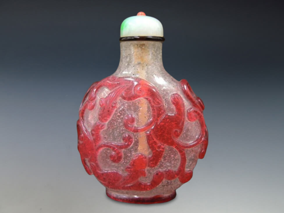 魅了 中国のガラスの内画鼻煙壺 - 工芸品 - www.qiraatafrican.com